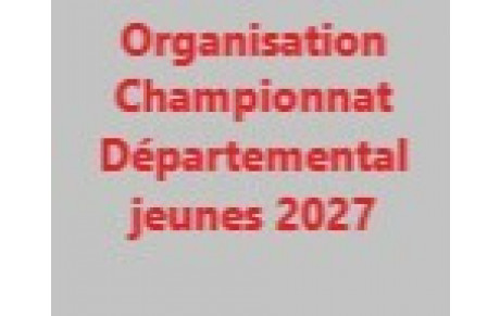 Organisation CD Jeunes 2027